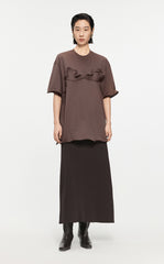 T-shirt /JNBY Drawstring Aluminum Wire Cotton T-shirt