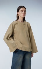 Coat / JNBY Miao-inspired Oversized Cotton Jacket