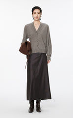 Sweater / JNBY Loose-Fit Wool-yak hair Short Cardigan