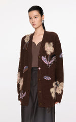 Sweater / JNBY Floral Pattern V-neck Cardigan