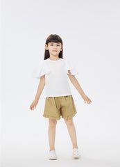 T-Shirt / jnby by JNBY Ruffled Shoulder Short Sleeve T-Shirt