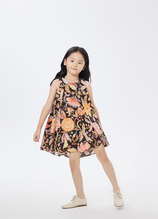 Dress / jnby by JNBY Full Floral Print A-Line Sleeveless Dress