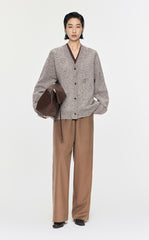 Sweater / JNBY Butterfly-embellished Mid-length Cardigan