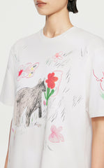 T-Shirt/JNBY Loose Fitting Short-sleeved T-Shirt