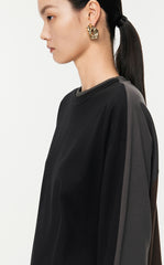 T-Shirt/JNBY Micro Elastic Oversize Long-sleeved Shirt