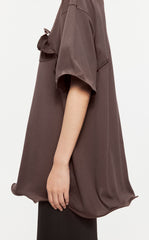 T-shirt /JNBY Drawstring Aluminum Wire Cotton T-shirt