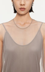 Dresses / JNBY A-line Mesh Above-the-knee Sleeveless Dresses