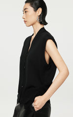 Vest/JNBY Collarless Thin Knit Vest