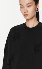 Sweatershirt / JNBY Oversize Butterfly-embellished Sweatershirt