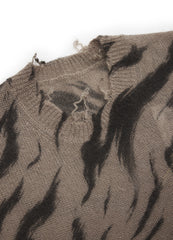 Sweater / JNBY Relaxed Animal Print Mohair Sweater