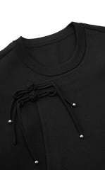 T-shirt / JNBY Oversized Tee with Chinese Button Closure