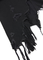 Skirt¡JNBY Irregular Hem Denim Cotton Ripped Skirt