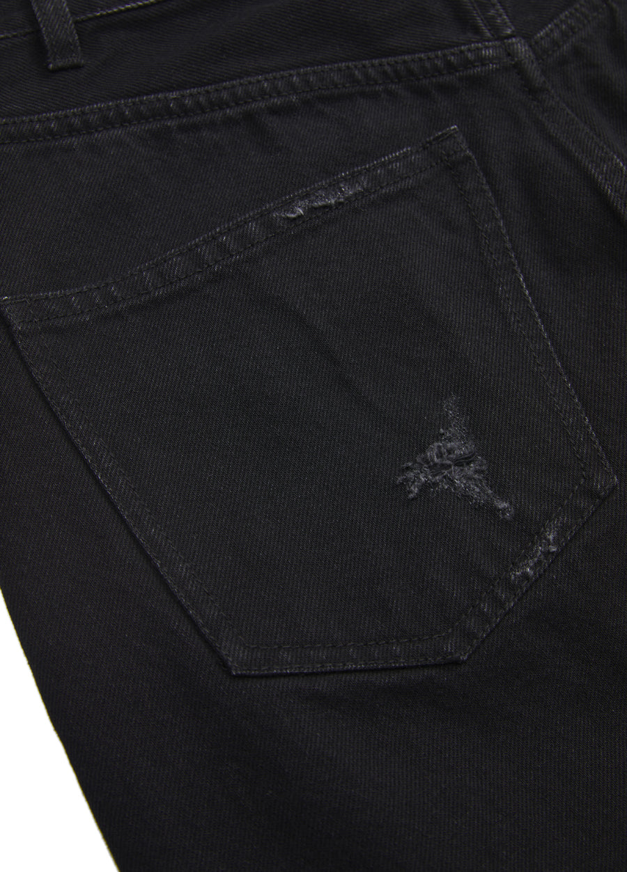 Skirt¡JNBY Irregular Hem Denim Cotton Ripped Skirt