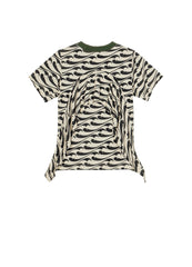 T-Shirt / jnby by JNBY Full Print Layered Back Short Sleeve T-Shirt