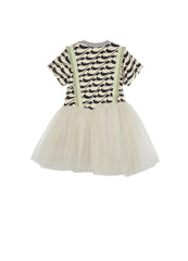 Dresses / jnby by JNBY Printing Patched Short Sleeve Dress