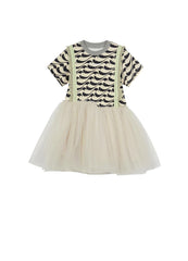 Dresses / jnby by JNBY Printing Patched Short Sleeve Dress