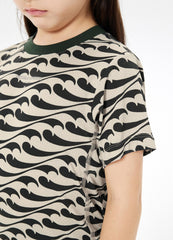 T-Shirt / jnby by JNBY Full Print Layered Back Short Sleeve T-Shirt