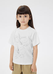 T-Shirt / jnby by JNBY Flower Printing Short Sleeve T-Shirt