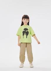 T-Shirt / jnby by JNBY Floral Print Crewneck Short Sleeve T-Shirt