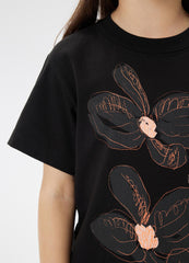 T-Shirt / jnby by JNBY Flower Printing Short Sleeve T-Shirt