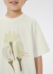 T-Shirt / jnby by JNBY Floral Print Crewneck Short Sleeve T-Shirt