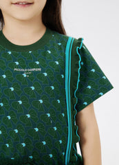 Dresses / jnby by JNBY Printing Patched Short Sleeve Dress