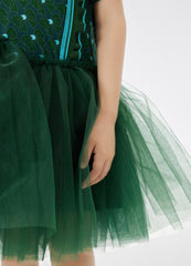 Dresses / jnby by JNBY Printing Patched Short Sleeve Dress