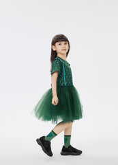 Dresses / jnby by JNBY Printing Patched Short Sleeve Dress