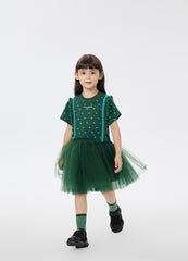 Dresses / jnby by JNBY Printing Patched Short Sleeve Dress