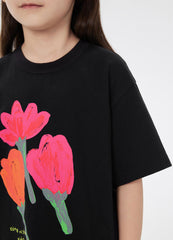 T-Shirt / jnby by JNBY Floral Print Crewneck Short Sleeve T-Shirt