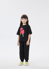 T-Shirt / jnby by JNBY Floral Print Crewneck Short Sleeve T-Shirt