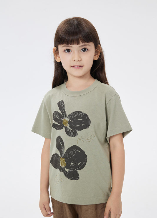 T-Shirt / jnby by JNBY Flower Printing Short Sleeve T-Shirt