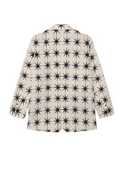Blazers / JNBY Loose Fit Print Star Linen Blazer