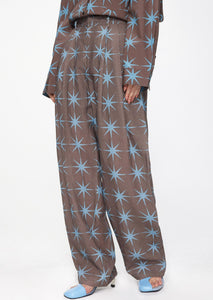 Pants / JNBY Loose Fit Full Print Linen Pants