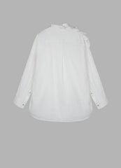 Shirts / JNBY Modern Asymmetric Shoulder Loose Fit Long Sleeve Shirt