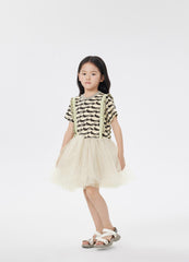 Dresses / jnby by JNBY Printing Patched Short Sleeve Dress