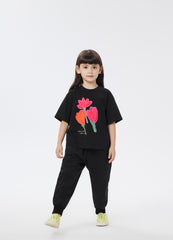 T-Shirt / jnby by JNBY Floral Print Crewneck Short Sleeve T-Shirt