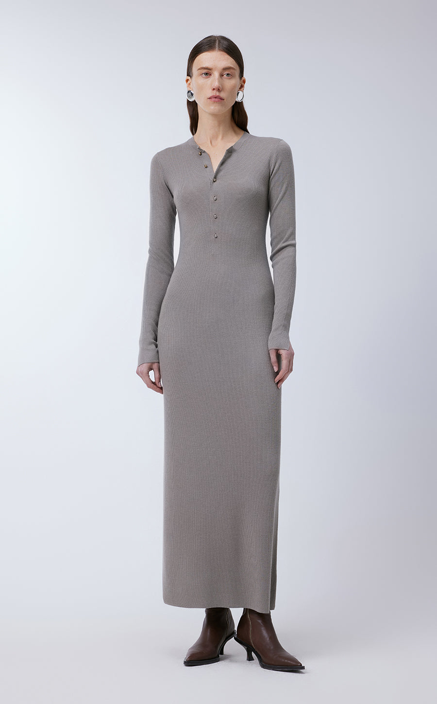 Dress / JNBY Wool Fitted Ankle-length Dress