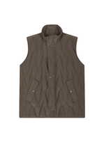 Down Vest / JNBY Oversized Wavy Quilted Down Vest