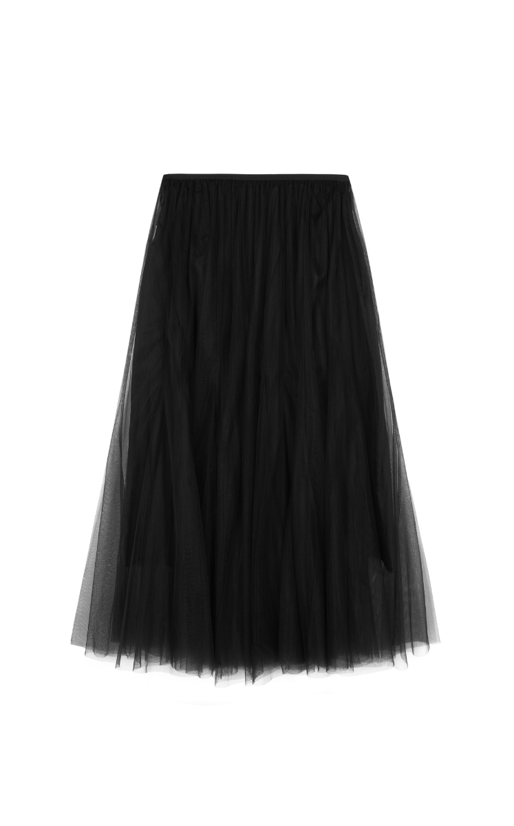 Skirt / JNBY A-Line Tulle Maxi Skirt