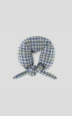 Neck Pillow / JNBYHOME Cotton-Poly Plaid Jacquard Neck Pillow