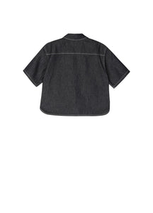 Shirt / jnby by JNBY Denim Short Sleeve Shirt (100% Cotton)