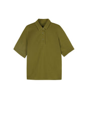 T-Shirt / jnby by JNBY Loose Fit Solid Short Sleeve Polo Shirt