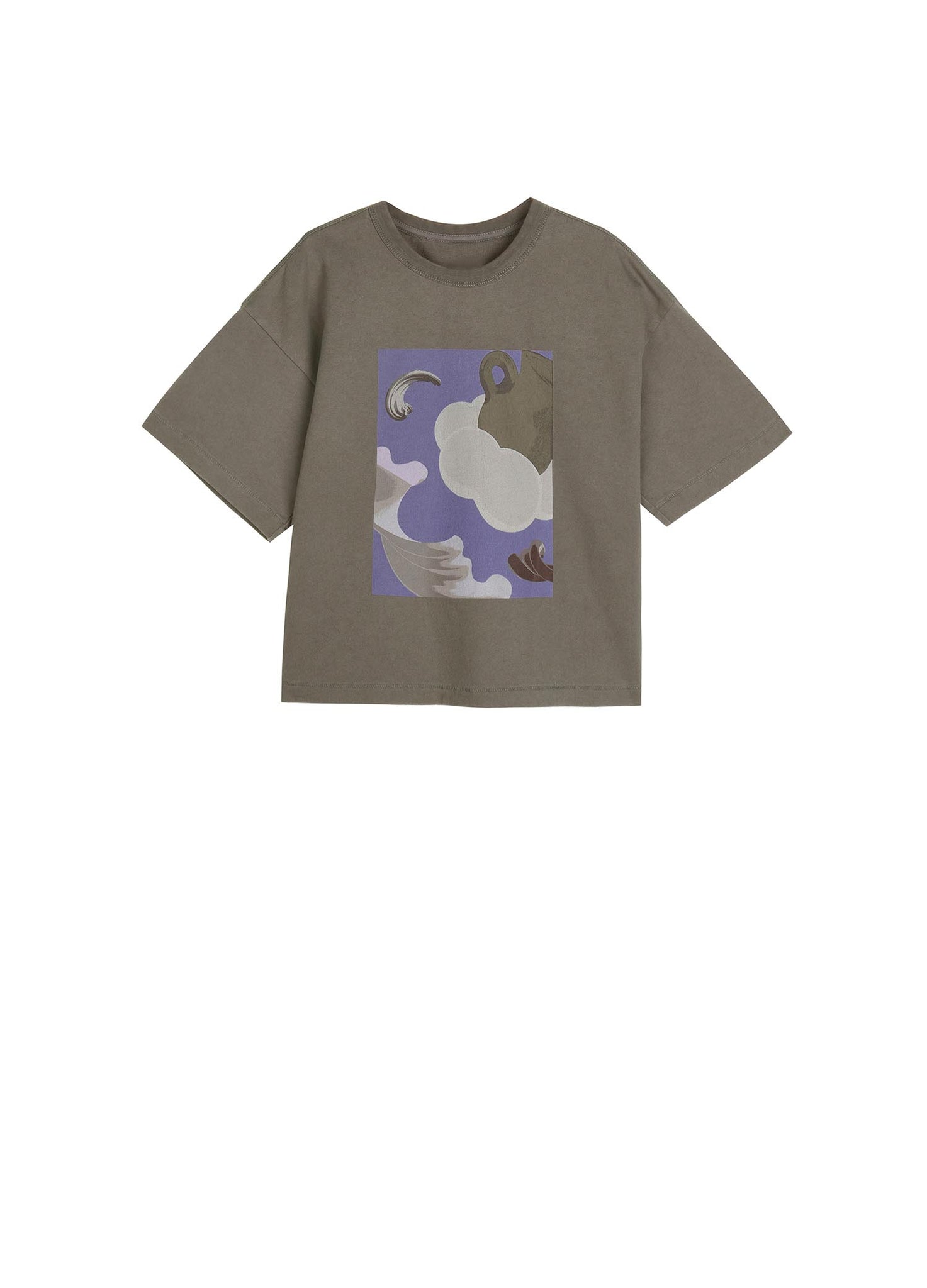 T-Shirt / jnby by JNBY Crewneck Printed Short Sleeve T-Shirt (100% Cotton)