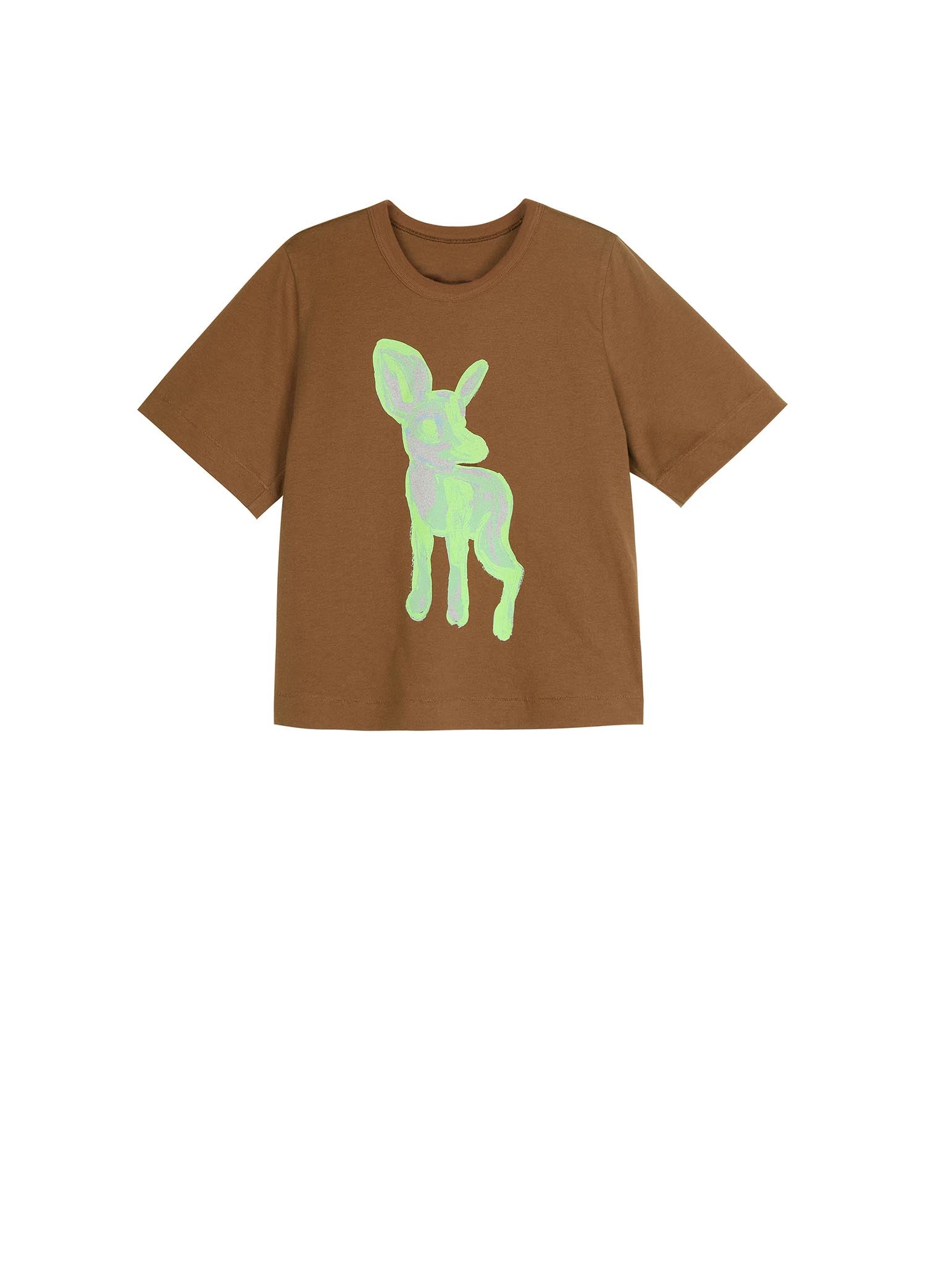 T-Shirt / jnby by JNBY Deer Printed Short Sleeve T-Shirt