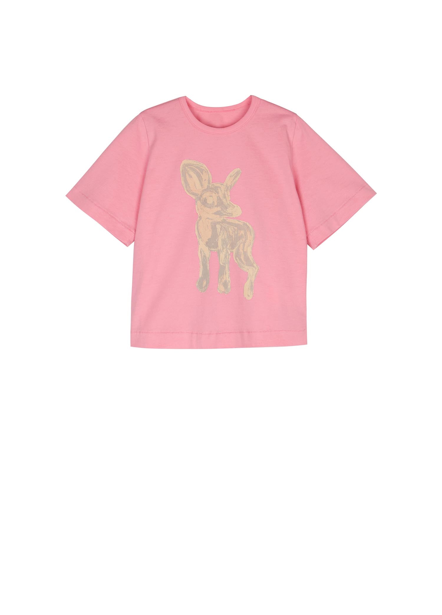 T-Shirt / jnby by JNBY Deer Printed Short Sleeve T-Shirt