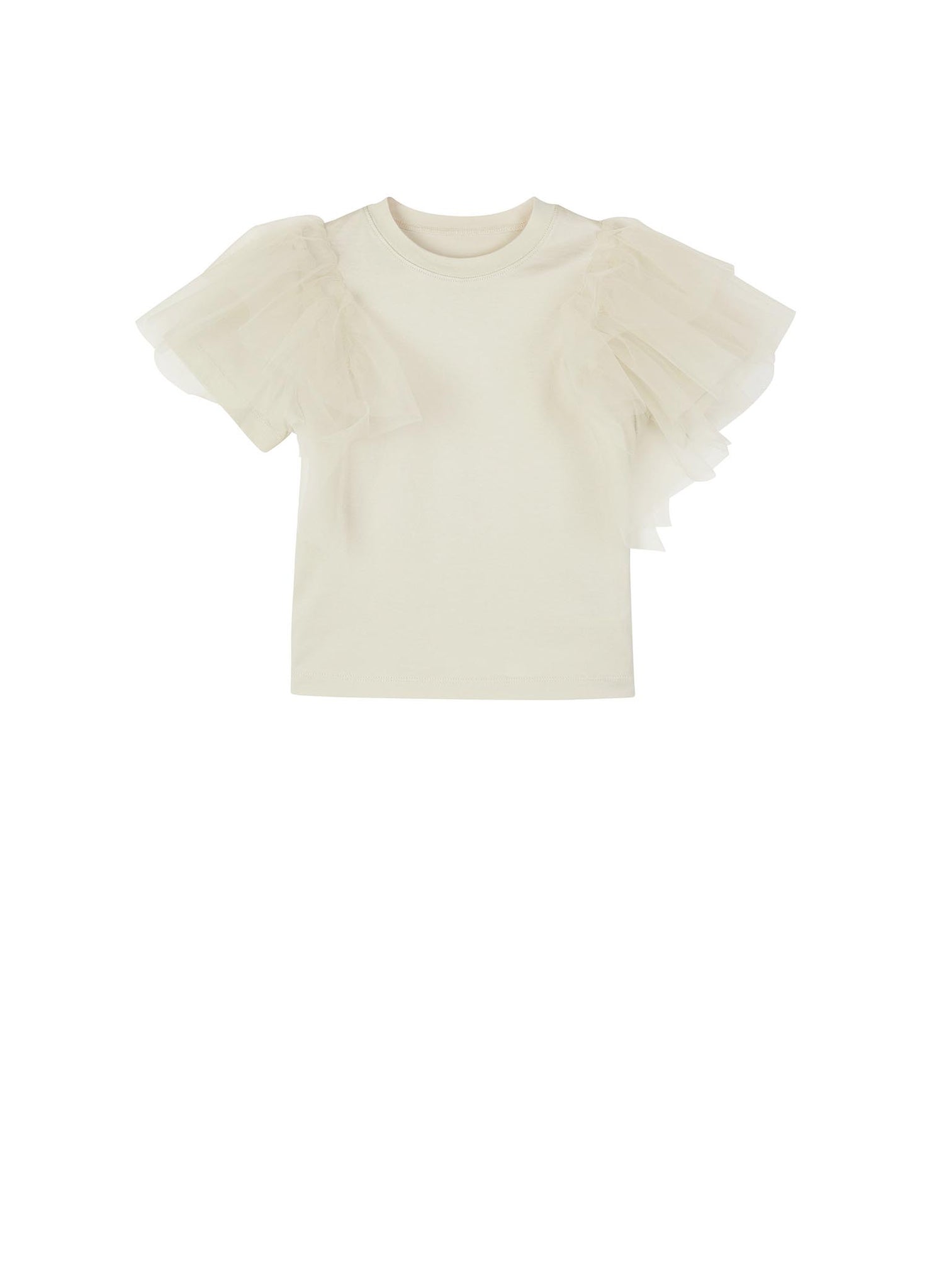 T-Shirt / jnby by JNBY Meshed Shoulder Short Sleeve T-Shirt (100% Cotton)