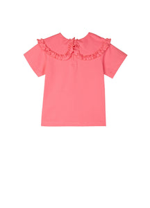 T-Shirt / jnby by JNBY Laced Collar Short Sleeve T-Shirt
