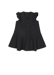 Dresses / jnby by JNBY V-Neck Ruffled Shoulder Short Sleeve Dress