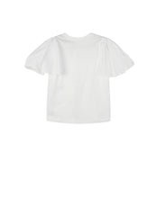 T-Shirt / jnby by JNBY Ruffled Shoulder Short Sleeve T-Shirt